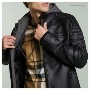 GUESS Hooded Bomber Jacket Sz 8